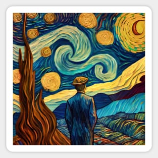 Illustrations inspired by Vincent van Gogh Sticker